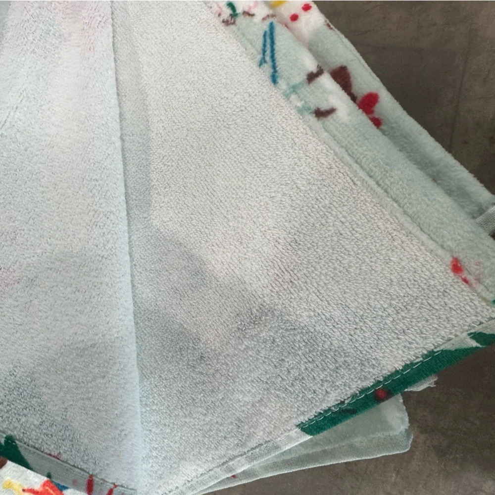 Cath Kidston set of 2 bath towels!”Snow Day” in duck egg…super soft cute&comfy